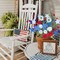 6Pcs Patriotic Artificial Flowers, 19.7" Red White Blue Silk Flowers for July 4th Decorations, Independence Day Party Indoor Living Room Kitchen Table Centerpieces (Vase Not Included)